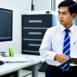 Home 18 학제간 연구 참여자의 역할과 책임 - Lead Researcher in Action**
"A Thai lead researcher, fully clothed in professional attire, giving a...